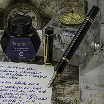 Waterman Serenity Blue ink is nmy number one ink of choice right now.